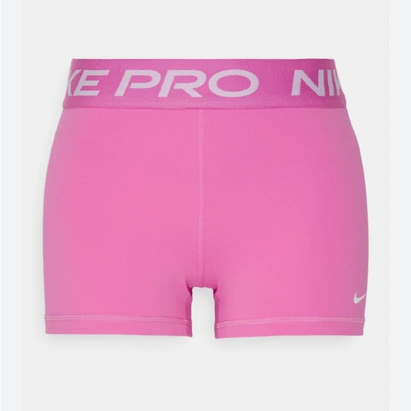 Nike Pro performance 3” Dri-FIT Bright Pink Short size MEDIUM NWOT - Picture 2 of 12